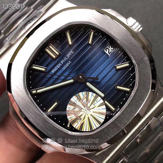PATEK PHILIPPE手錶 最薄的鋼表之王5711鸚鵡螺 百達翡麗V2版男士表 百達翡麗高端男表  hds1345